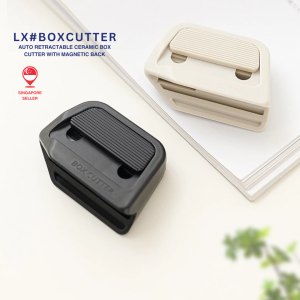 Auto Retractable Ceramic Box Cutter with Magnet Back - Safe and Portable Cutter with Ceramic Blade