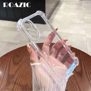 Roazic Ốp điện thoại chống sốc rõ ràng cho Redmi TURBO 4 Pro đơn giản bốn góc chống mòn TPU Silicon mềm chống bụi phụ kiện Bìa zs01