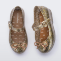 2022 Melissa Official Store Mini shoes Bowknot Round toe Children's Girls Ballet Flat Shoes. 