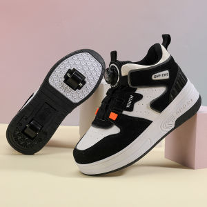 Children Junior Roller Skate Shoes Kids Sneakers with Two Boys Girls Wheels Shoes Running Adult Casual Boys Shoes size 31-422026