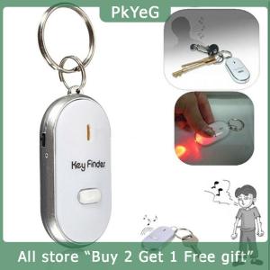 [COD] PkYeG KITCHEN Blue Anti-Lost Key Finder Locator Keychain Whistle Beep Sound Alarm LED Light