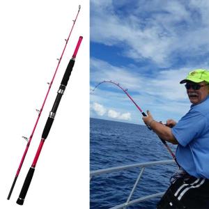 【TRAINFIS】1.7M Slowing-jigging Rod 20-50LB/80-120G Deep Water Surfing Rod Saltwater Fishing Rod Solid Tip Medium Heavy Boat Fishing Rod