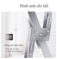Giàn phơi đồ xếp gọn chất liệu không rỉ co giản 1,3-1,6m thế hệ mới - hàng cao cấp. 