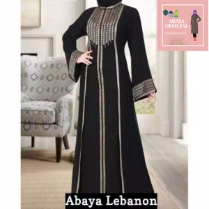 Abaya Lebanon gamis pesta mewah elegan kondangan abaya turkey
