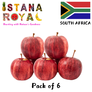 CRISP & SWEET GALA APPLES IMPORTED FROM SOUTH AFRICA - PACK OF 6 - ISTANA ROYAL FRUITS