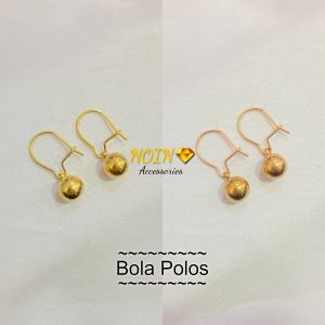 Anting Titanium Wanita Bola 8m Korean Earing Aksesoris Fashion Murah Anti Karat