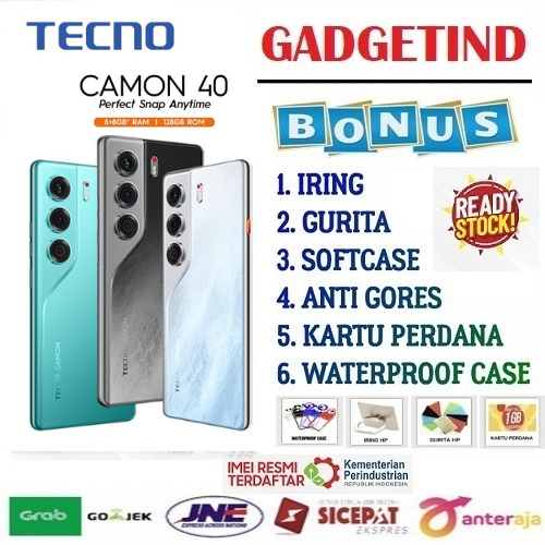 HANDPHONE TECNO CAMON 40 8/256GB, 50MP Sony 8MP Ultra Wide