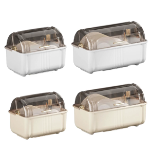 Large Capacity Dish Drying Rack Practical White Dish Rack Drying Stand For Maintaining A Clean Kitchen Counter