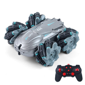 🔥Ready Stock🔥360º Flip RC Stunt Car Chain Double Side Rotating Anti-Collision Led With USB Charger Cable