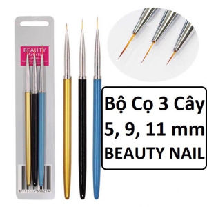 Set 3 cây cọ nét Beauty - Cọ vẽ chuyên dụng cho dân làm móng