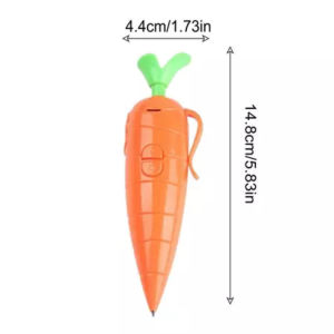 Carrot Voice Recorder Pen with Music Cartoon Creativity Children Ballpoint Pen That Can Be Recorded Creative Birthday Gift
