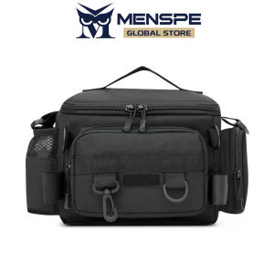 MENSPE Men Bags Thickened Waterproof Oxford Cloth Bag Large Capacity Outdoor Waist Bag Multifunctional Fishing Rod Lure Bag