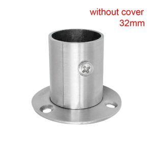 SARAHBOWSH 1Pc 19mm-32mm Round with Cover Closet Pole Sockets Closet Flange Tube Bracket Hang Rod Support Rod Holder