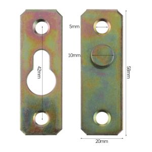 NALANILI Metal Flush Mount Bracket Wall Mount Bracket Iron Picture Hanger  Concealed Furniture Connector Picture Frame