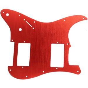 Aluminum Guitar Pickguard Front Cover for HH Humbucker Electric Models 11 Pre Drilled Holes Odorless Protective Shield