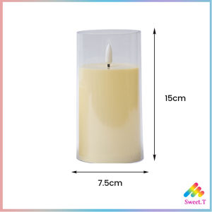 Sweet เทียน LED แสงสีส้ม ใช้เป็นพร็อพช่วยสร้างบรรยากาศที่โรแมนติก ใช้ถ่าน 3A ไม่แถมถ่าน led candle light