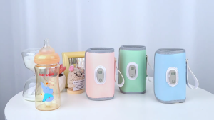 USB Bottle Heater Insulated Milk Bottle Warmer Case Sleeve with 5-gear Adjusted Temperature Control
