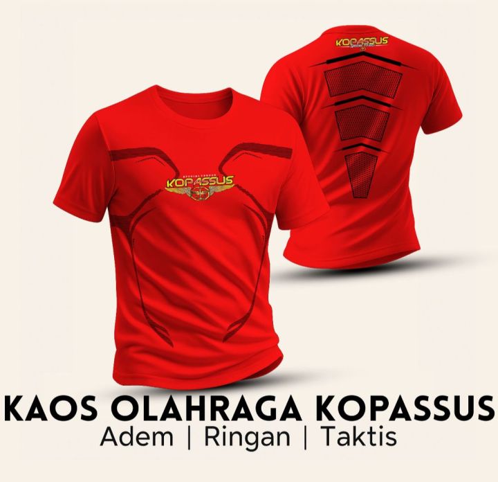 kaos olahraga kopassus Kaos Olahraga Bahan Jersey Kaos Puma Sablon
