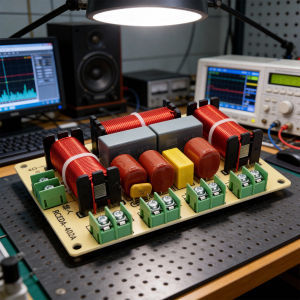 Sikiwind 250W 4-8 Ohm 4 Way Crossover Filter Treble Medium Bass Speaker Crossover Module