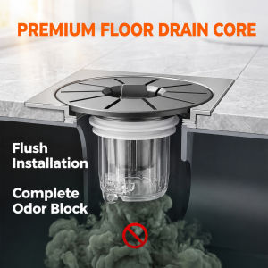 Anti-Clogging Floor Trap Drain Filter 32-52mm Odor & Cockroach Preventer Backflow Core for HDB Bathroom