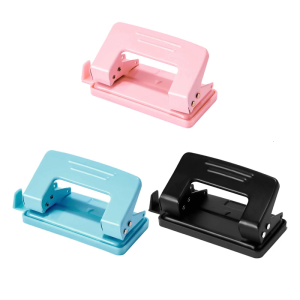 Double Holes Punch Portable Punching Machine Paper Punch Paper Puncher Manual Hole Punch Desktop Hole Puncher