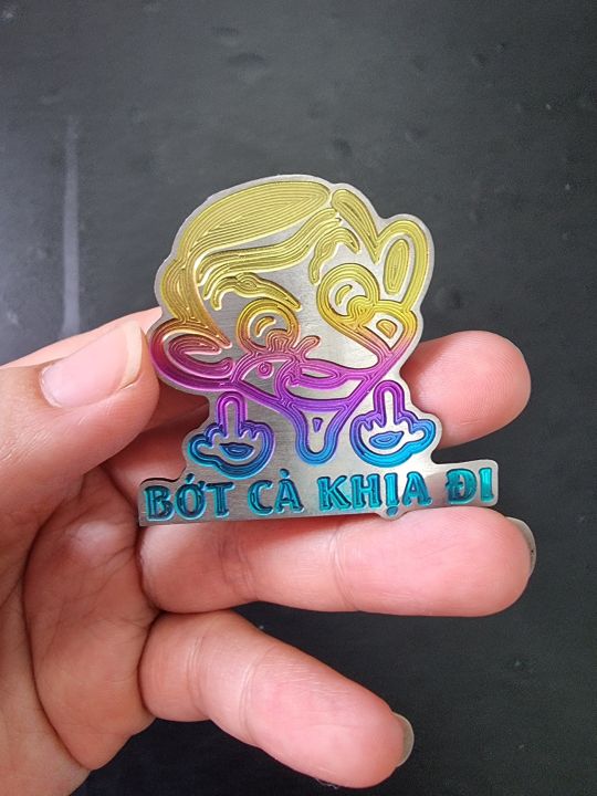 Logo mrBean bớt cà khịa đi titan 7 màu