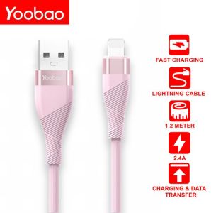 Yoobao YB-4015 Upgraded Soft Rubber Lightning Fast Charge Data Transfer Cable 2.4A