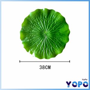 YP Artificial Leaf Lotus leaf Simulation Leaf for Hawaiian Theme Party Decorations Home garden
