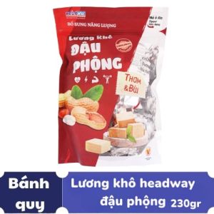 BÁNH LƯƠNG KHÔ HEADWAY ĐẬU PHỘNG GÓI 230GR
