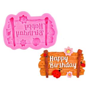 Easy Release Silicone Molds Reusable Baking Molds Chocolate Letter Molds Silicone Texture for Birthday Cake Decorations