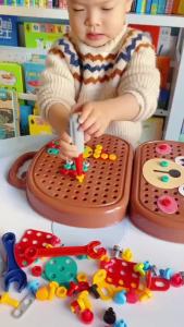 Baby Pro Build & Screw Puzzle Set 2D 3D And Cartoon Screwing Toy For Kids
