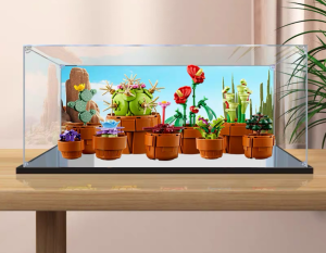 [PRE-ORDER] Display Case Box 10329 Icons - Tiny Plants (Only display case box No blocks Model)