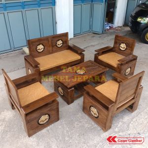 kursi tamu minimalis jati 2111 plus meja terlaris set meja tamu minimalis