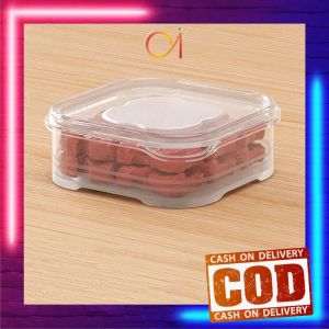 AI-C1142 Kotak Penyimpanan Makanan Kulkas 350ML Wadah Ikan Daging Bahan Makanan Bpa Free Transparan