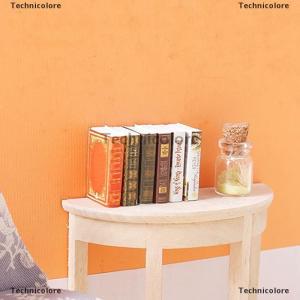 [COD] Technicolore บ้านตุ๊กตา1:12 6ชิ้นหนังสือการ์ตูนหนังสือขนาดเล็กหนังสือขนาดเล็กแบบจำลองขนาดเล็กสำหรับเด็กของเล่นตุ๊กตาอุปกรณ์เสริมในบ้าน
