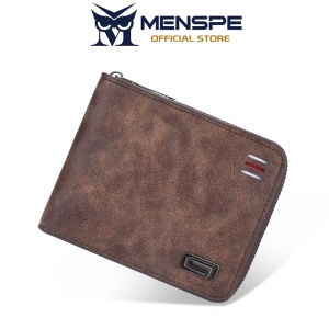 MENSPE Mens Wallet Short Wallet Retro Wallet Soft PU Business Wallet Fashion Wallet Multi-Card Position Wallets Travel Purses Coin Pouch ID Credit Cards Holders