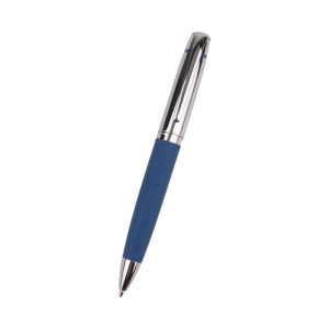 Metal Leather Ballpoint Pen Twist Open/Close 1.0mm Business Signing Pen For Professional And Student Writing Journaling