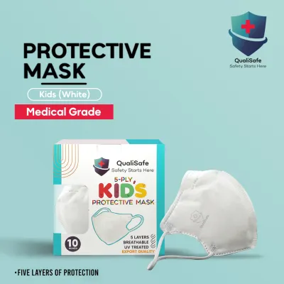 QUALISAFE PROTECTIVE MASK FOR KIDS 10 PCS PER BOX