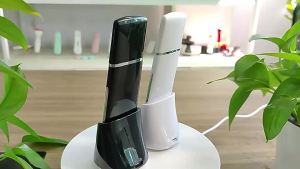 Cross-border bestseller wireless charging ultrasonic skin scraper with hot compress for pore cleaning lifting and firming skin beauty device