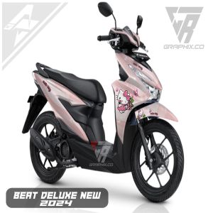 STIKER TERBARU Decal Sticker HELLO KITTY IMUT Honda Beat DELUXE 2024 COD FULL BODY NEW