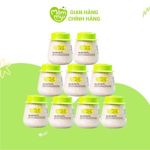 [Quà tặng không bán] Combo 9 hũ gạo sữa hữu cơ Mămmy chuyên dùng nấu cháo ăn dặm cho bé từ 6 tháng 140gr/ hũ