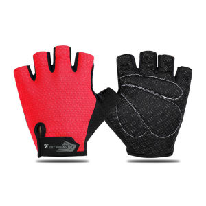 WEST BIKING Bike Gloves Outdoor Cycling Racing Motorcycle Gloves Full Finger MTB Gloves Touch Screen Non-Slip Silicone Palm Rest