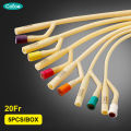 【5pcs】Cofoe 20Fr Sterilization Latex Foley Catheter Urine Tube Double Lumen Suction Catheters 2-way Urethral Urine Catheter Tubing for Male Female Elderly - Independent packing. 