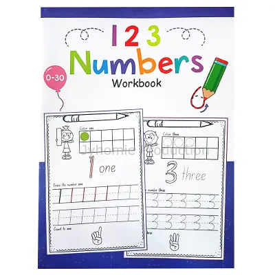 Writing Book English ABC Writing Book for Kids English Number Exercise Book Preschool English Book Buku English Buku Tulis Buku Latihan Buku Kanak