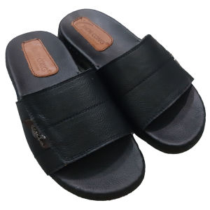 [HCM]Dép Nam Quai Ngang Da Bò Thật TIẾN CÔNG Cao Cấp Đế Doctor Bền Đẹp TCF1068