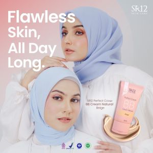 BB CREAM SR12 Perfect Cover Beige SPF 20 Hasil Makeup Matte