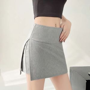 【SG stock】Strethable Short Skirts with safety panties A line skinny Skirts Casual skirts SK07