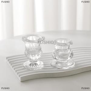[COD] FUSHI0 Nến thủy tinh chủ mới lạ Bắc Âu trang trí nội thất nến lãng mạn nến đứng Bàn phụ kiện đám cưới centerpieces đồ trang trí quà tặng