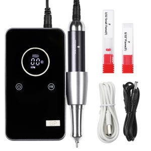 BORN PRETTY Nail Drill Machine 35000 RPM Full LCD Display Rechargeable Nail Drill Pen Manicure Kit Cutter Nail美甲打磨机