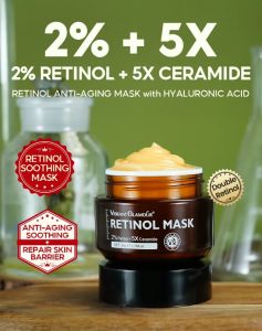 Original VIBRANT GLAMOUR 50gr Masker Retinol Perawatan Kulit  Anti Aging Keriput  Pelembab